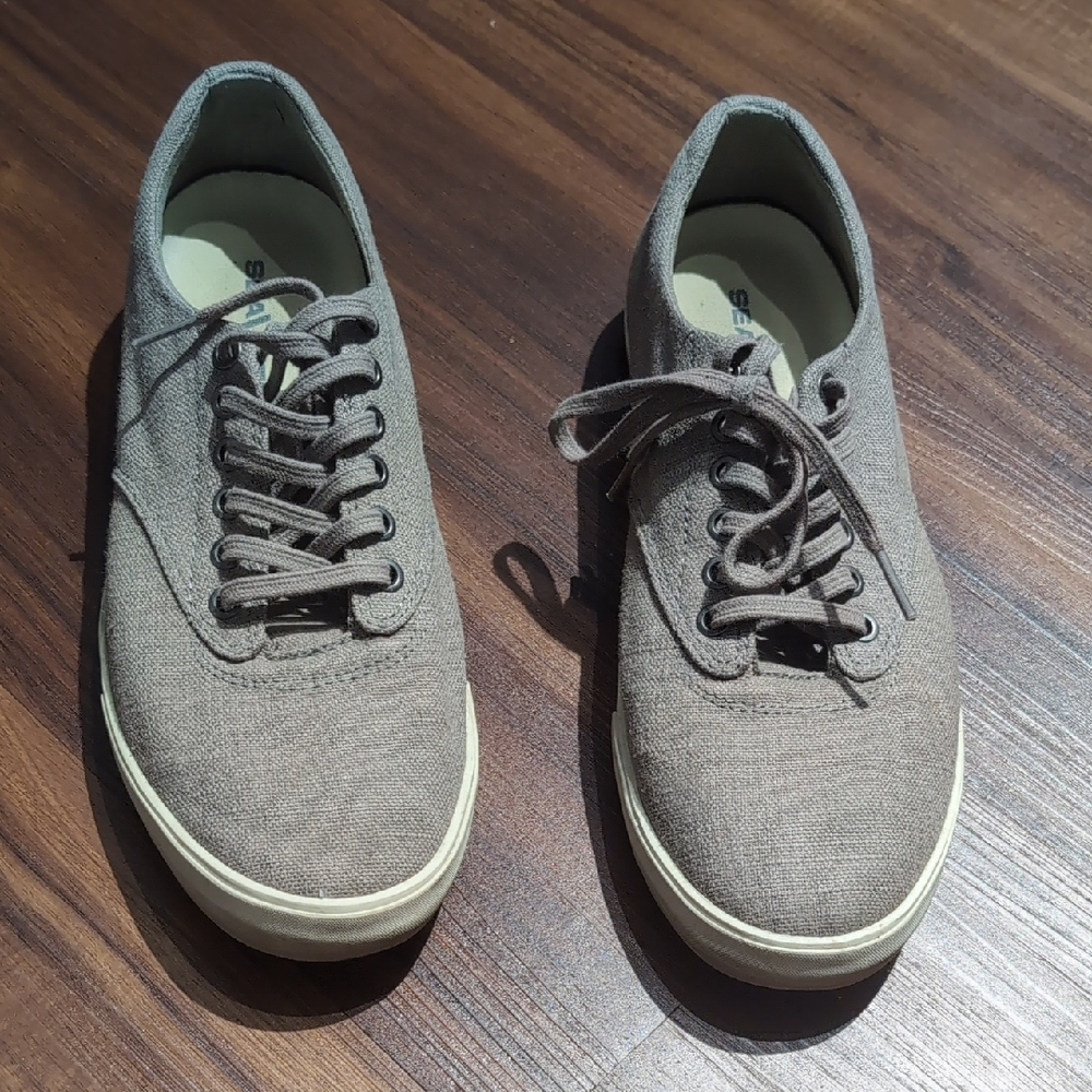 Buck Mason Seavess Colab Casual Gray Canvas Sneakers Size 10